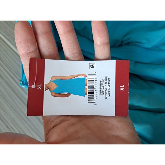 NEW Lands End Wrap Swim Dress Women's V-Neck Tulip One Piece Swimsuit Size XL 18 - Picture 6 of 12